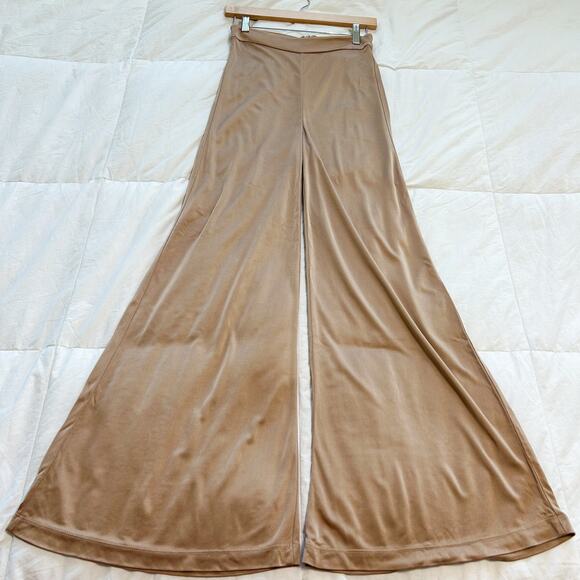 NWT Alexis Camilo High-Rise Wide-Leg Pants Beige Tan Women’s Size Small - Picture 5 of 9